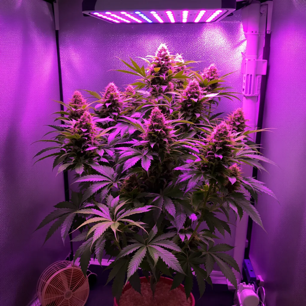 Planta de cannabis Illuminati OG en fase de floración — 60-100 cm autofloración