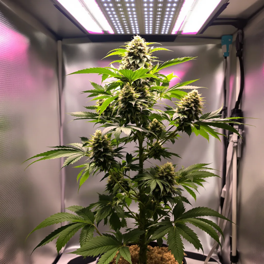 Planta de cannabis Illuminati OG en fase de floración — 90-130 cm feminizada
