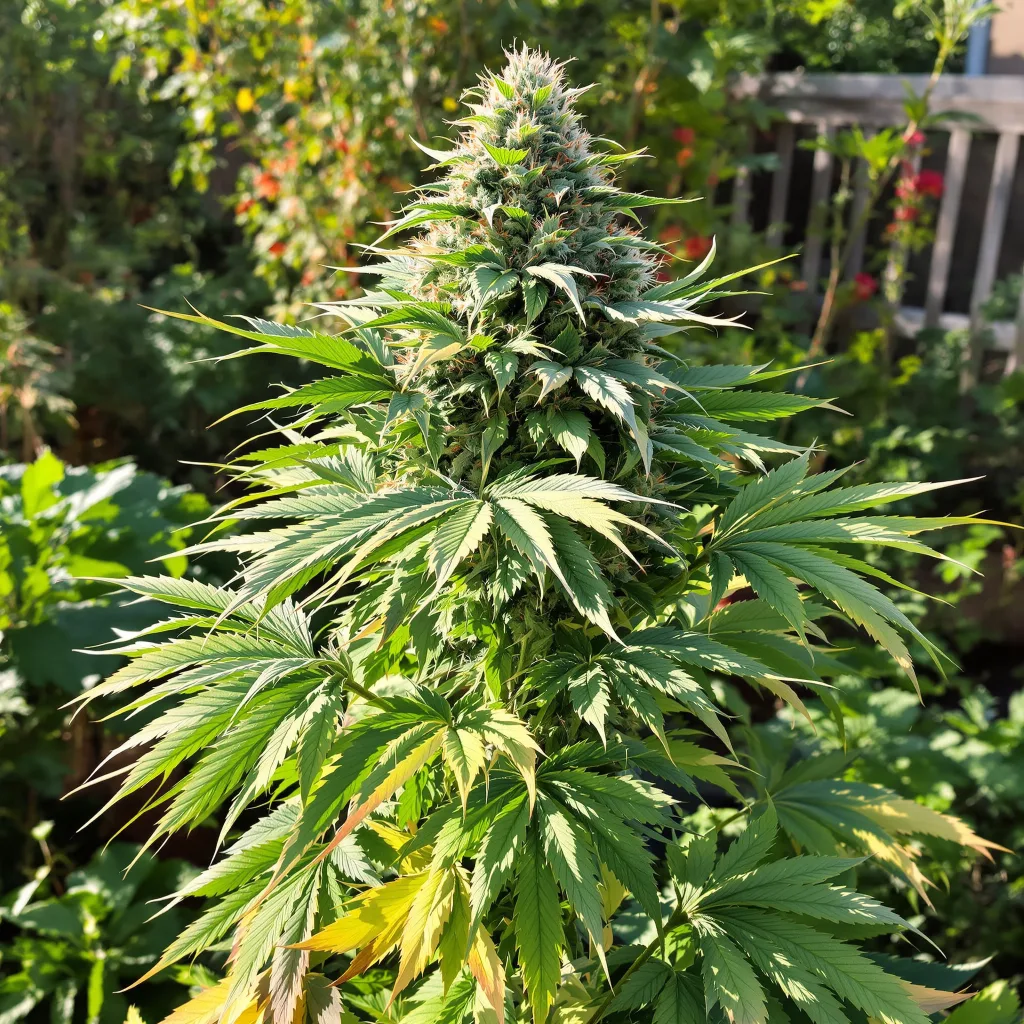 Illuminati OG 80% indica / 20% sativa — flor con tricomas visibles