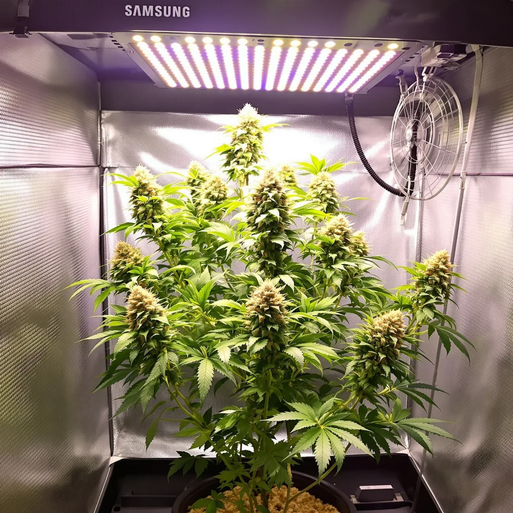 Planta de cannabis Incredible Bulk en fase de floración — 120-180 cm feminizada