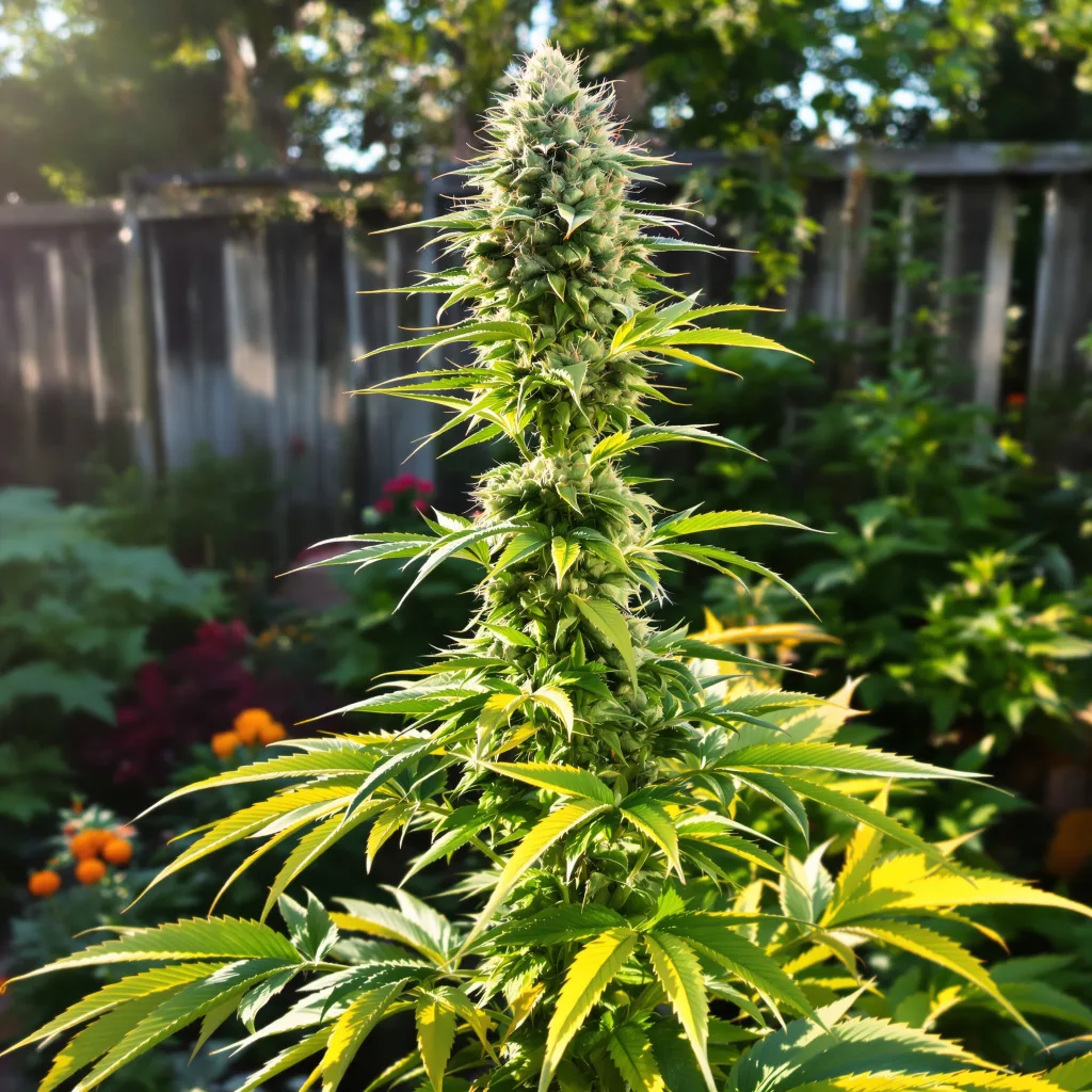 Incredible Bulk 39% indica / 61% sativa — flor con tricomas visibles