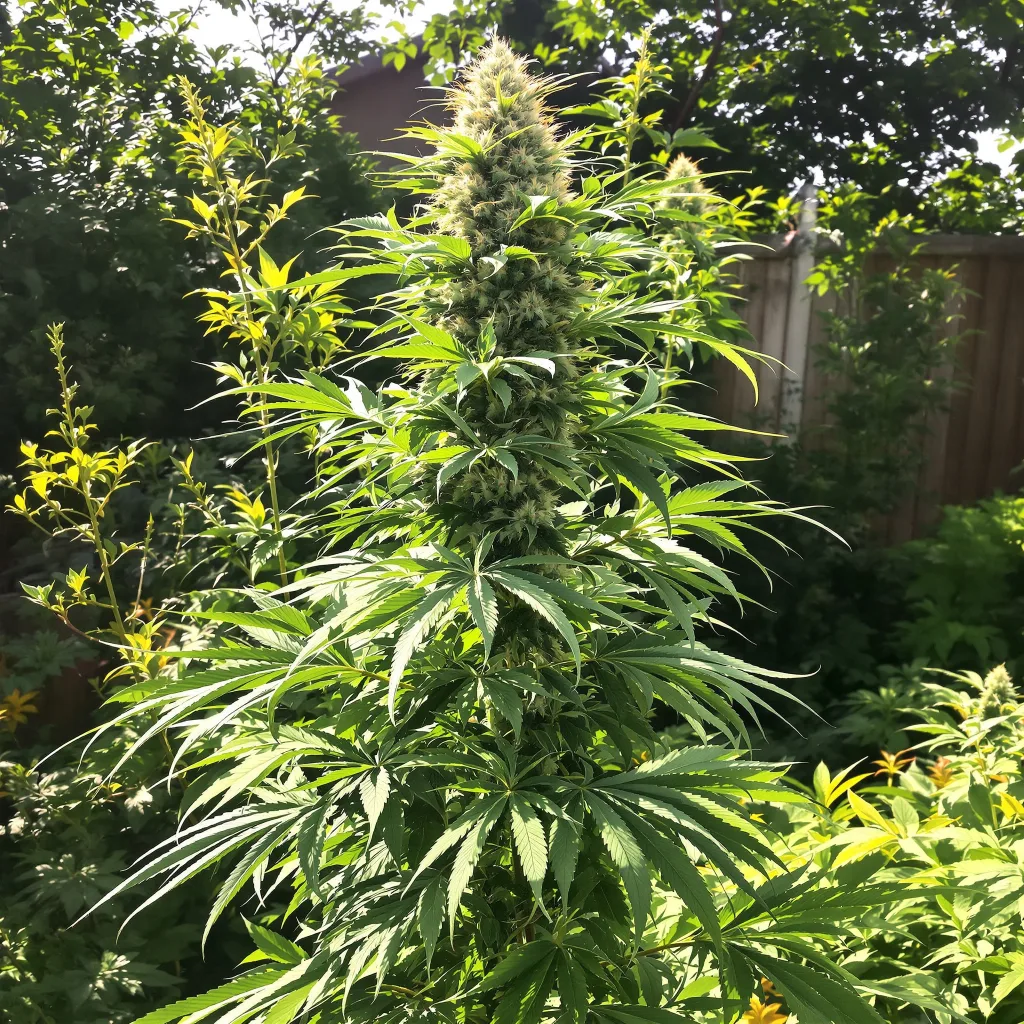 Industrial Plant 20% indica / 80% sativa — flor con tricomas visibles