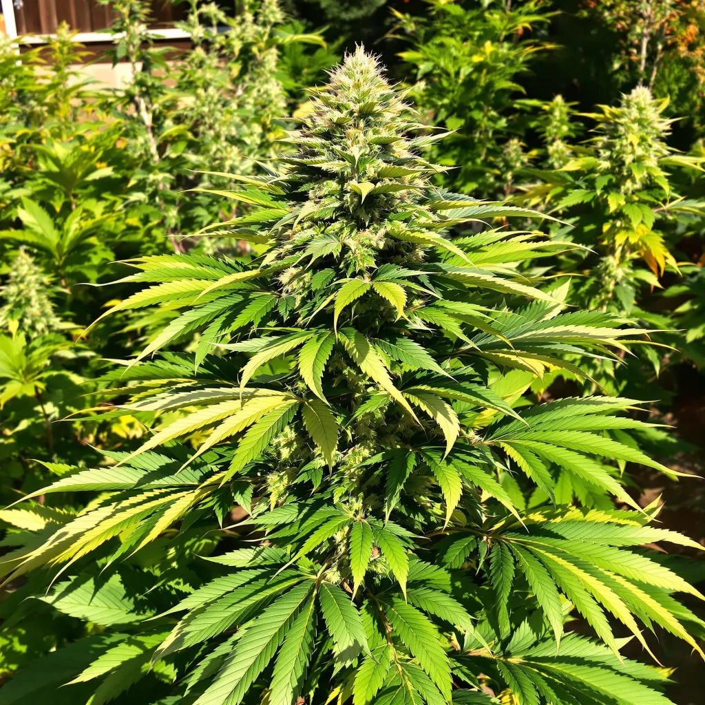Ingrid 69% indica / 31% sativa — flor con tricomas visibles