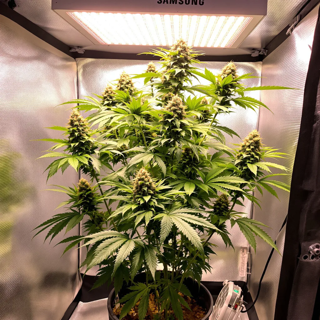 Planta de cannabis J1 en fase de floración — 120-180 cm feminizada