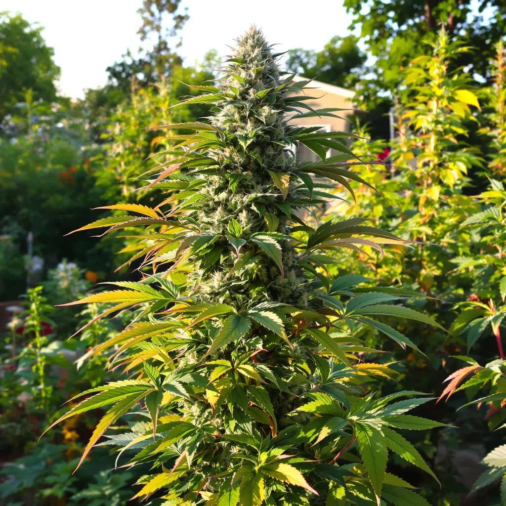 Jack Flash 60% indica / 40% sativa — flor con tricomas visibles