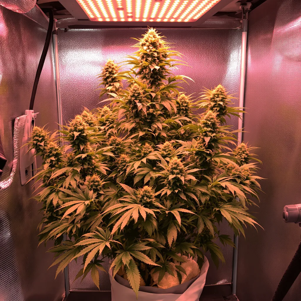 Planta de cannabis Jack Frost en fase de floración — 120-180 cm feminizada