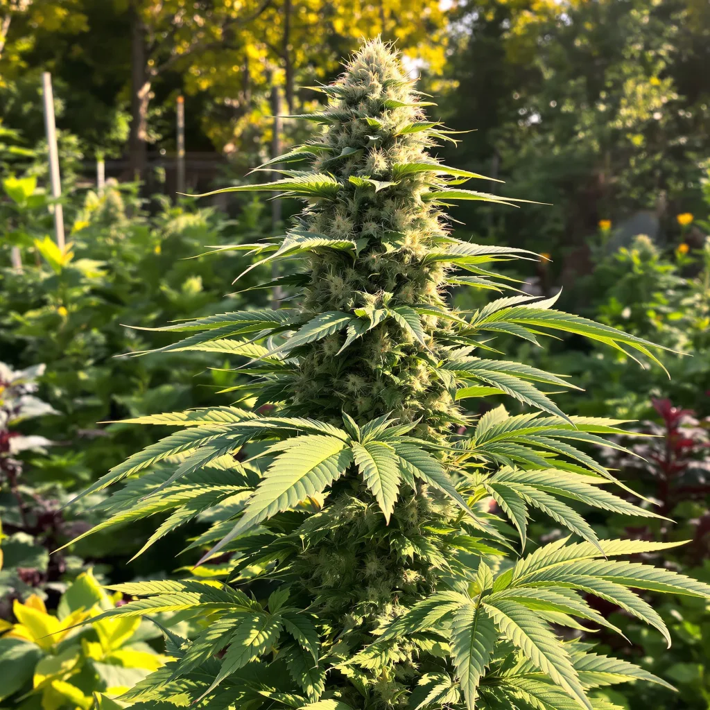 Jack Frost 50% indica / 50% sativa — flor con tricomas visibles
