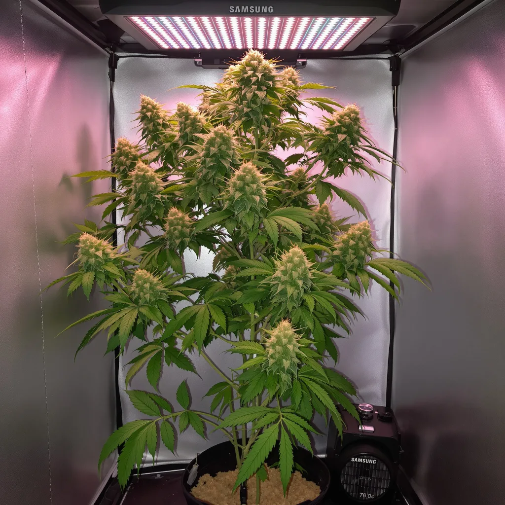 Planta de cannabis Jack Herer en fase de floración — 60-100 cm autofloración