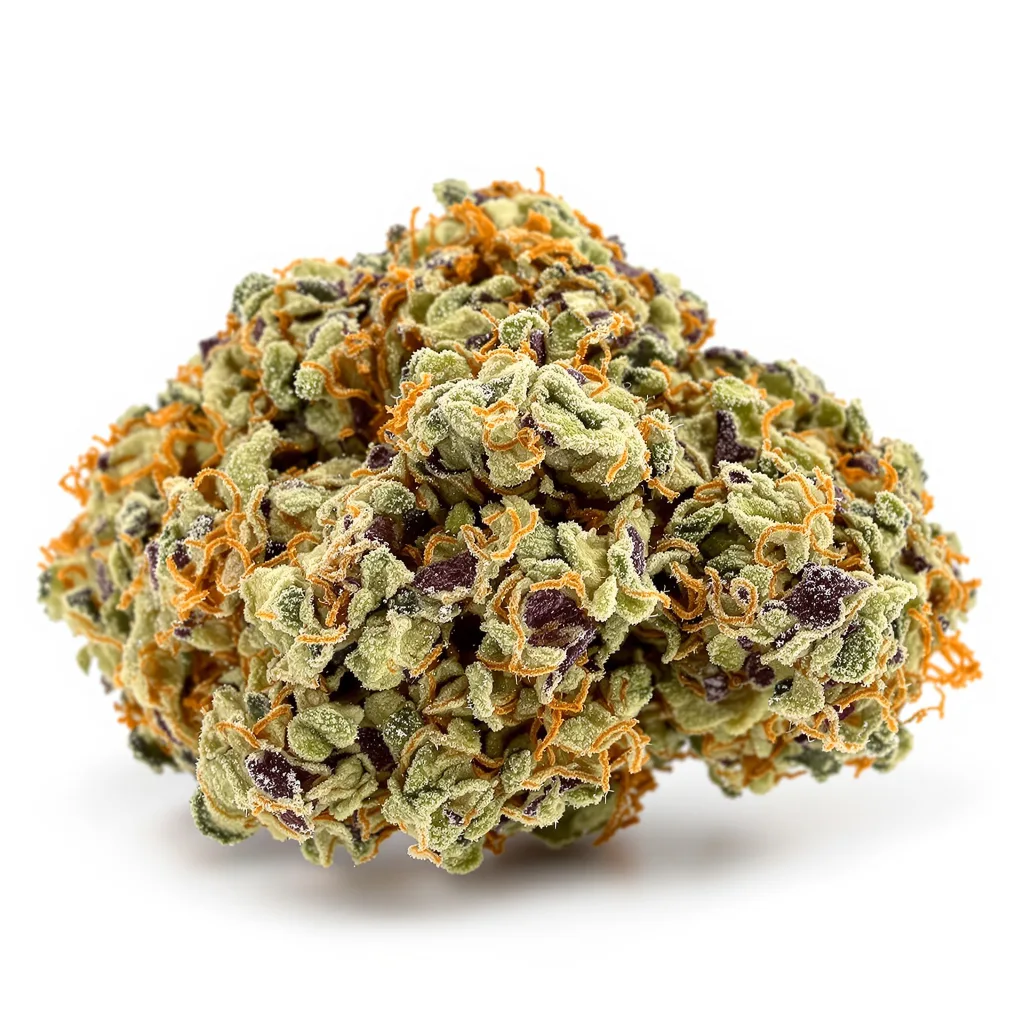 Jack Herer 45% indica / 55% sativa — flor con tricomas visibles