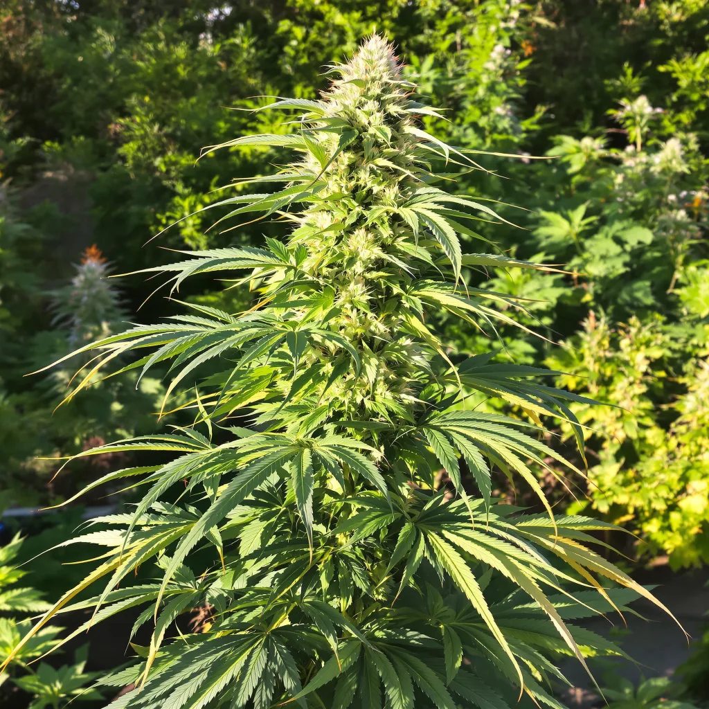 Jack Skellington 25% indica / 75% sativa — flor con tricomas visibles