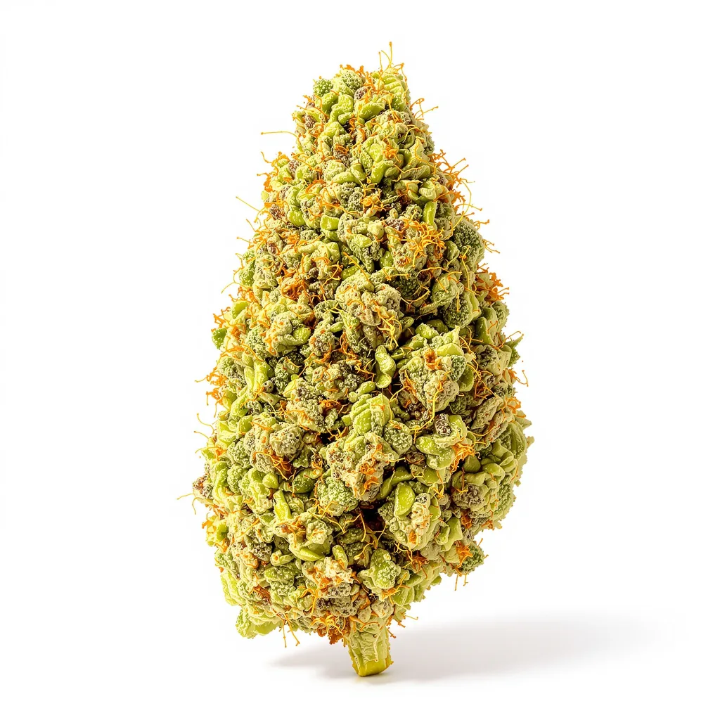 Jack Skellington 25% indica / 75% sativa — flor con tricomas visibles