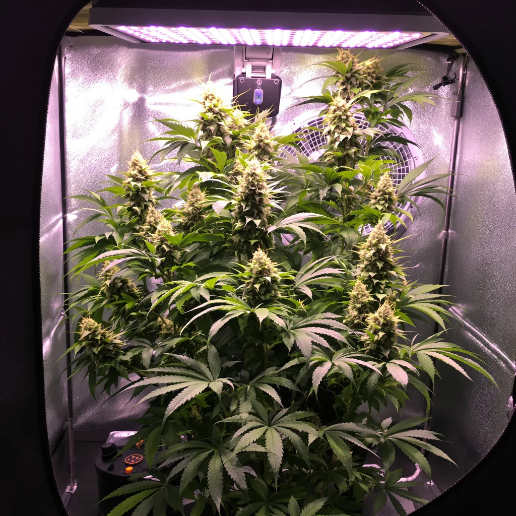 Planta de cannabis Jager en fase de floración — 90-130 cm feminizada
