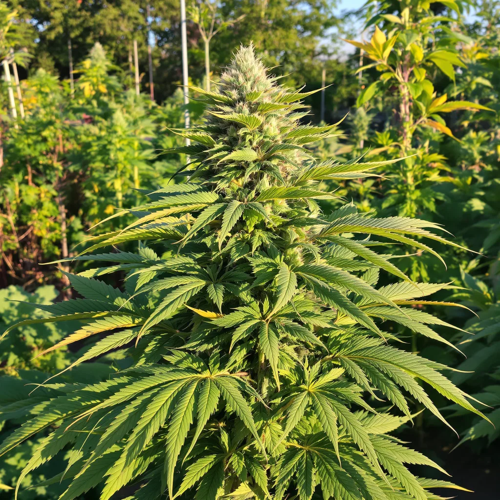 Jawa Pie 73% indica / 27% sativa — flor con tricomas visibles