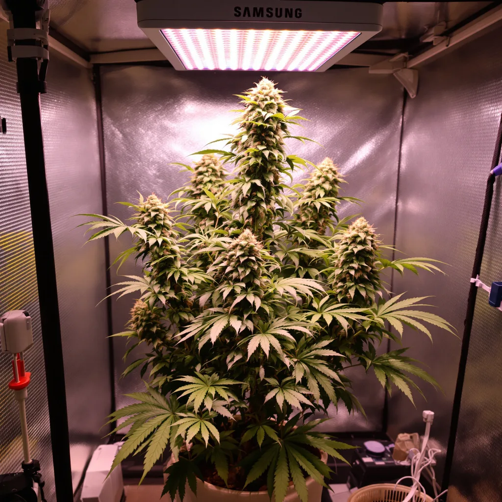 Planta de cannabis Jedi Cookies en fase de floración — 90-130 cm feminizada