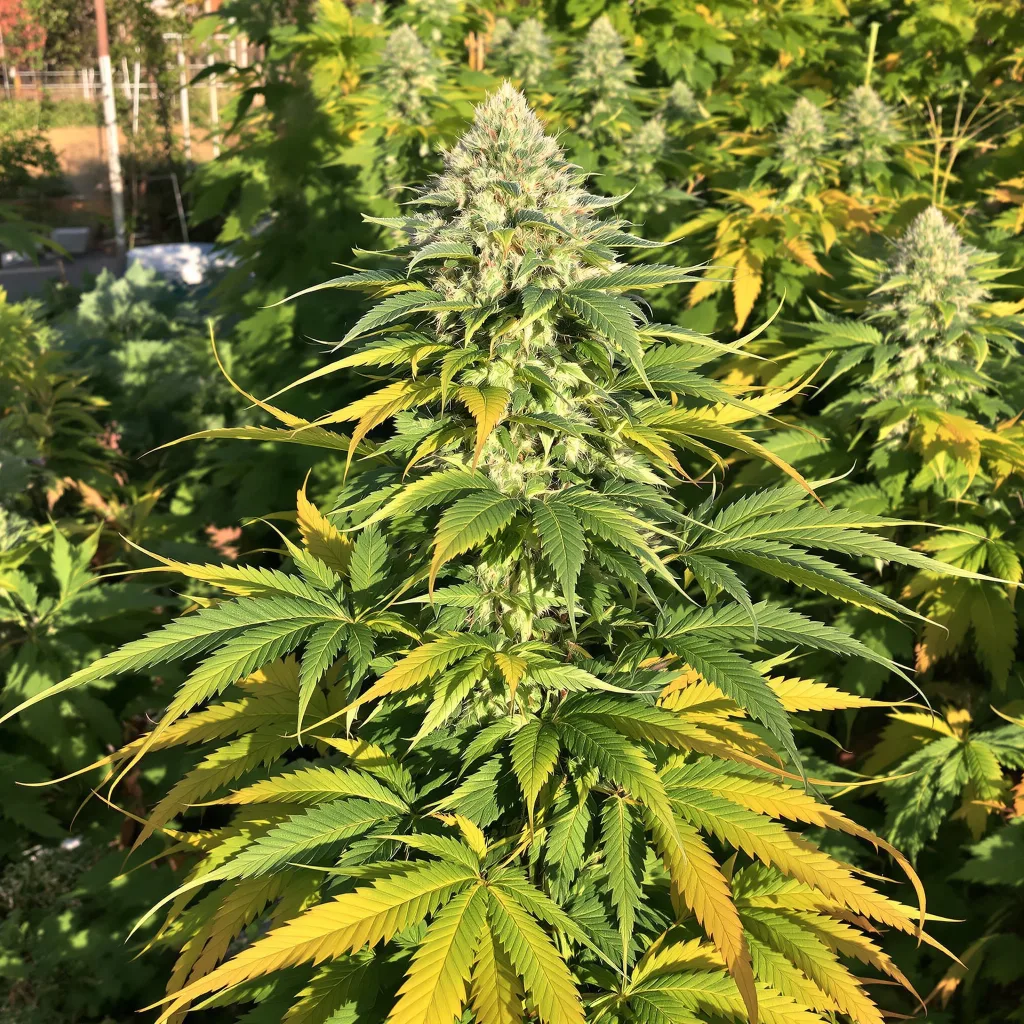 Jedi Cookies 72% indica / 28% sativa — flor con tricomas visibles