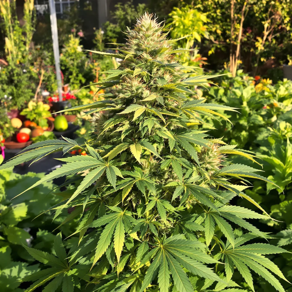 Jelly Roll 72% indica / 28% sativa — flor con tricomas visibles