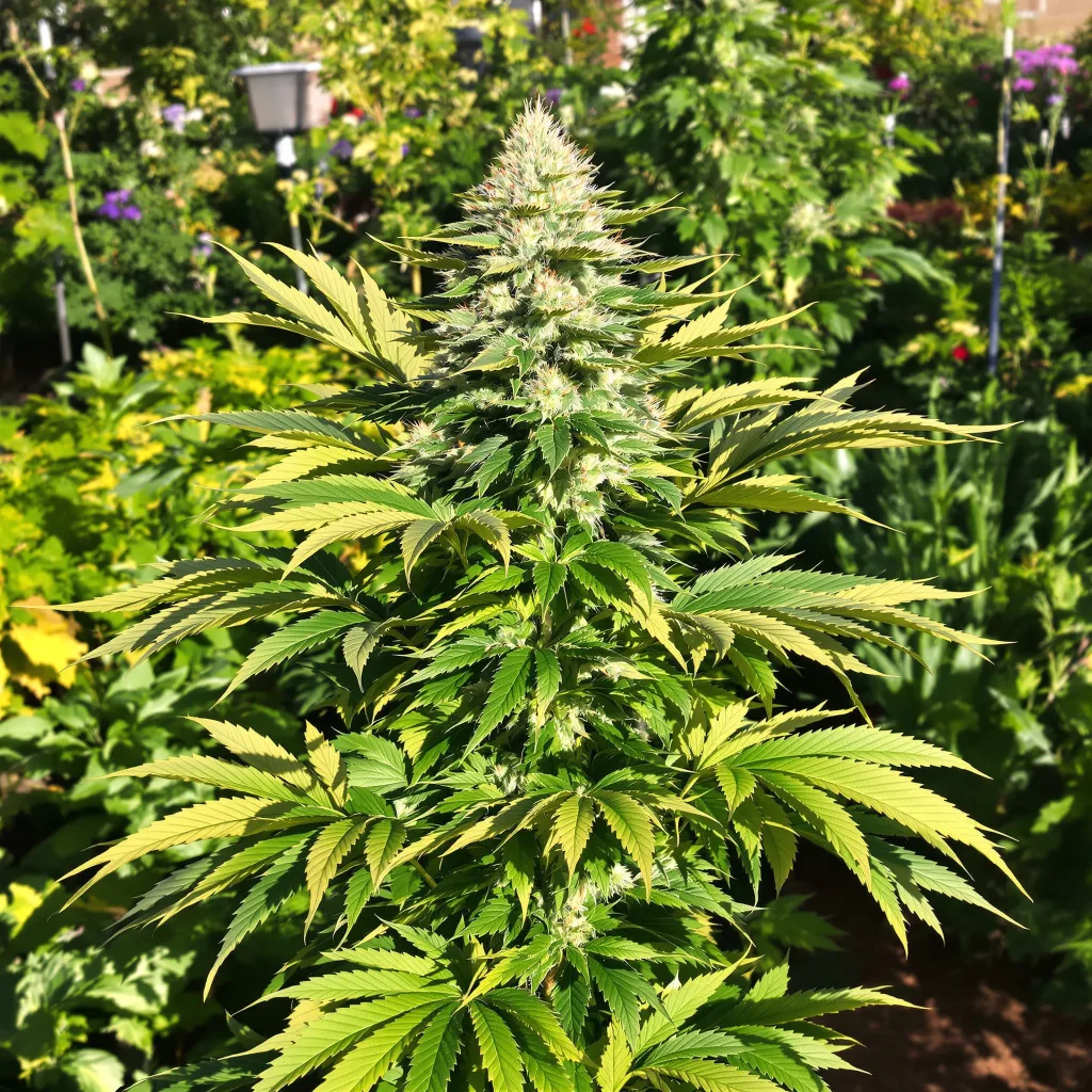 Jelly Roll 72% indica / 28% sativa — flor con tricomas visibles