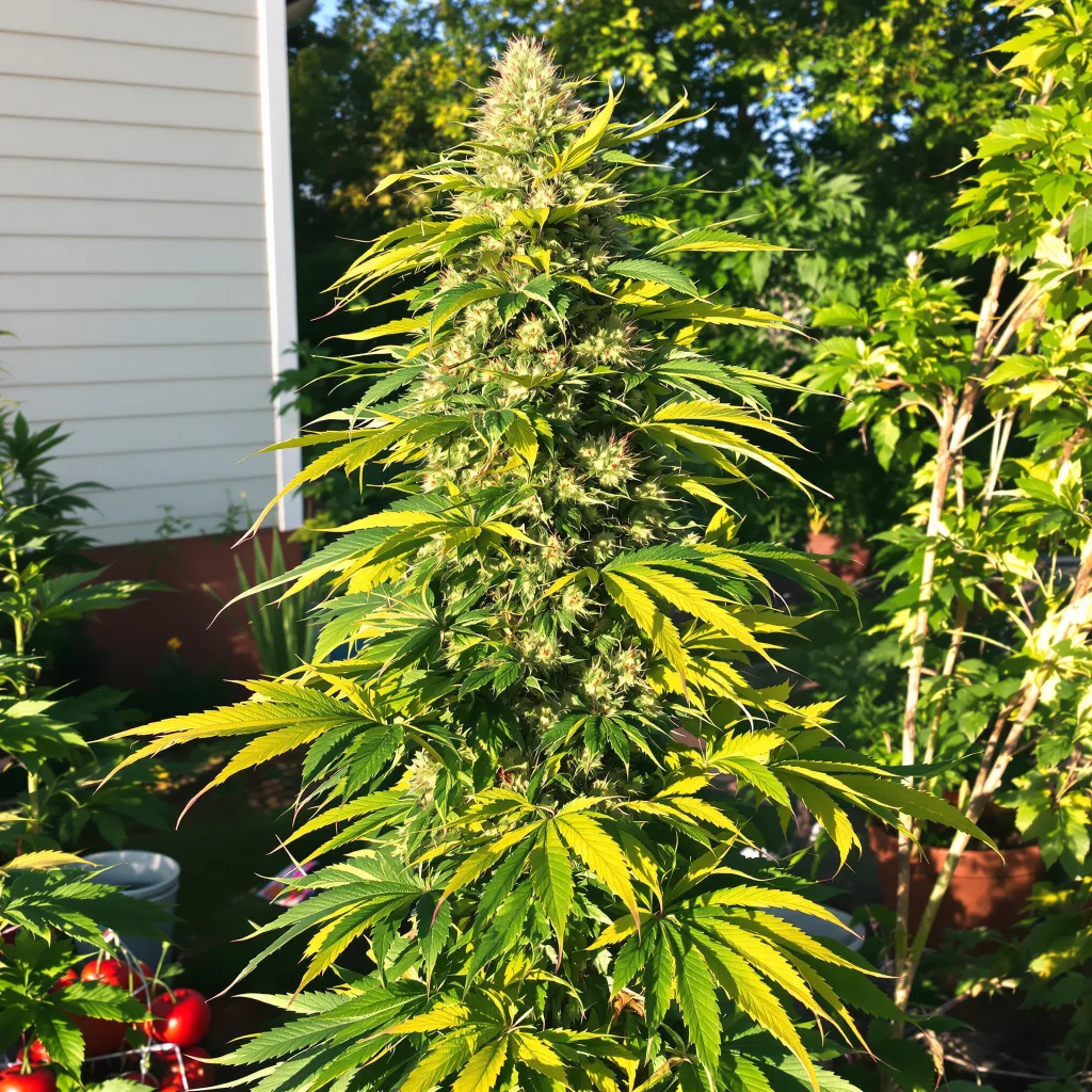 JGR 63% indica / 37% sativa — flor con tricomas visibles