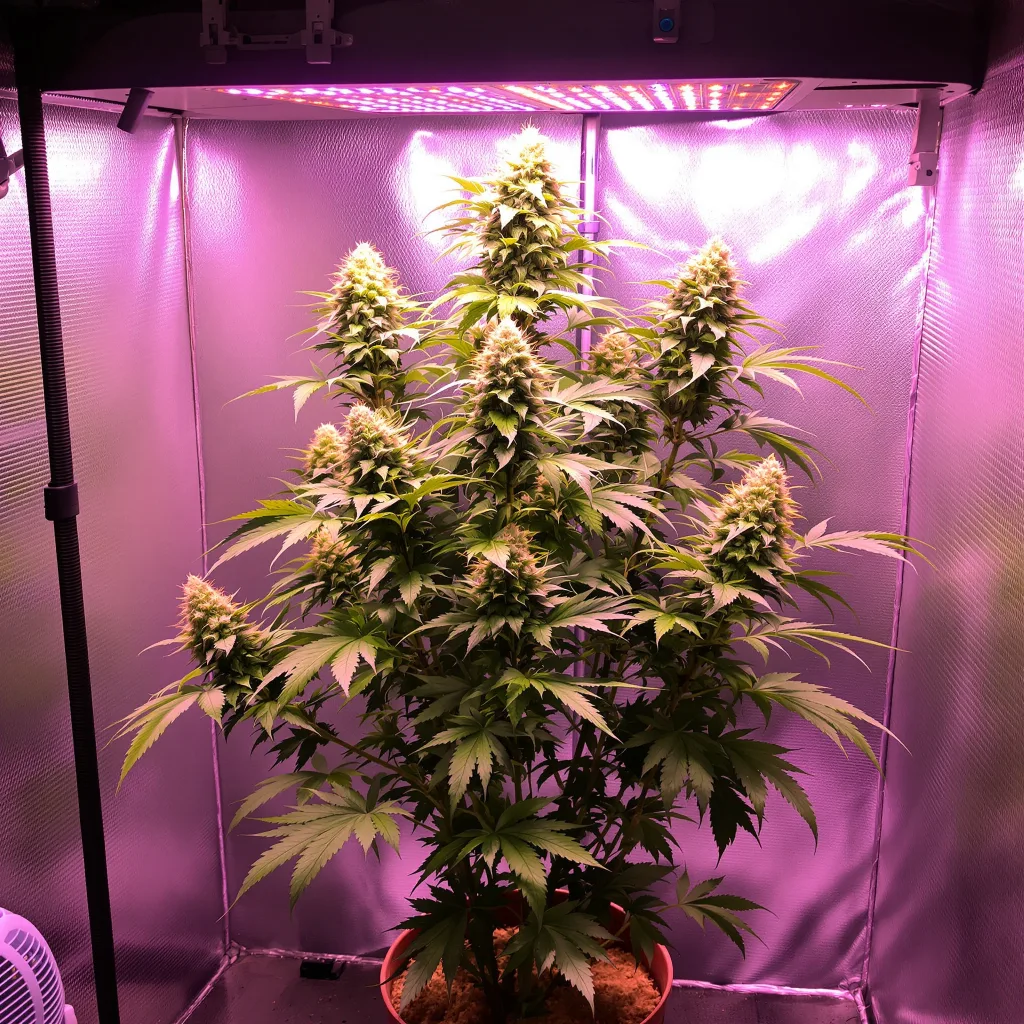 Planta de cannabis Jillybean en fase de floración — 120-180 cm feminizada
