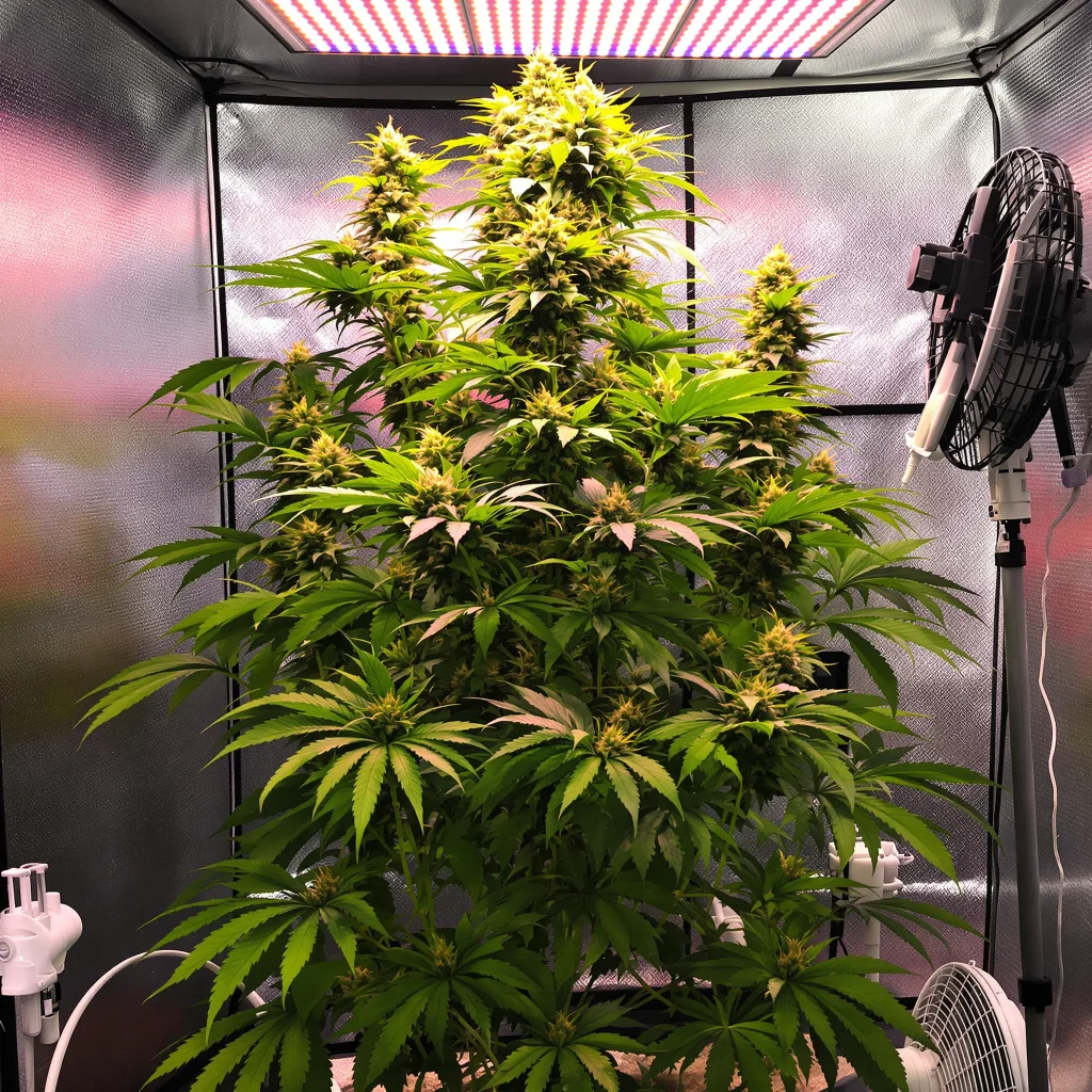Planta de cannabis Jungle Juice en fase de floración — 150-200 cm feminizada