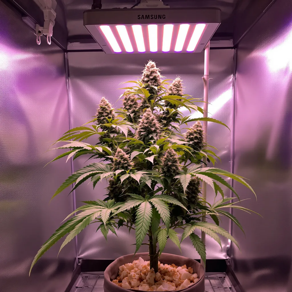 Planta de cannabis Jupiter OG en fase de floración — 60-100 cm autofloración