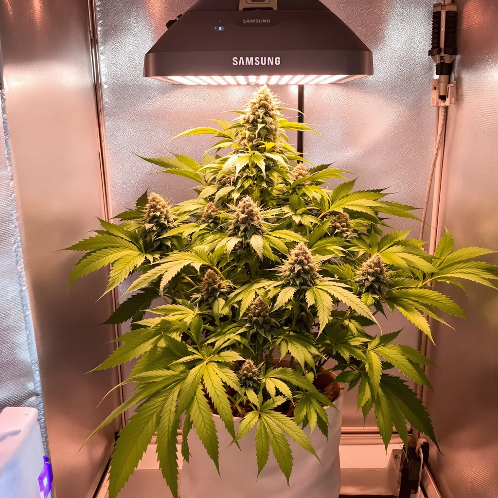 Planta de cannabis K-Train en fase de floración — 90-130 cm feminizada