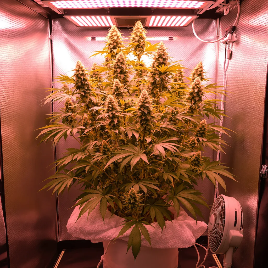 Planta de cannabis Kali Mist en fase de floración — 150-200 cm feminizada
