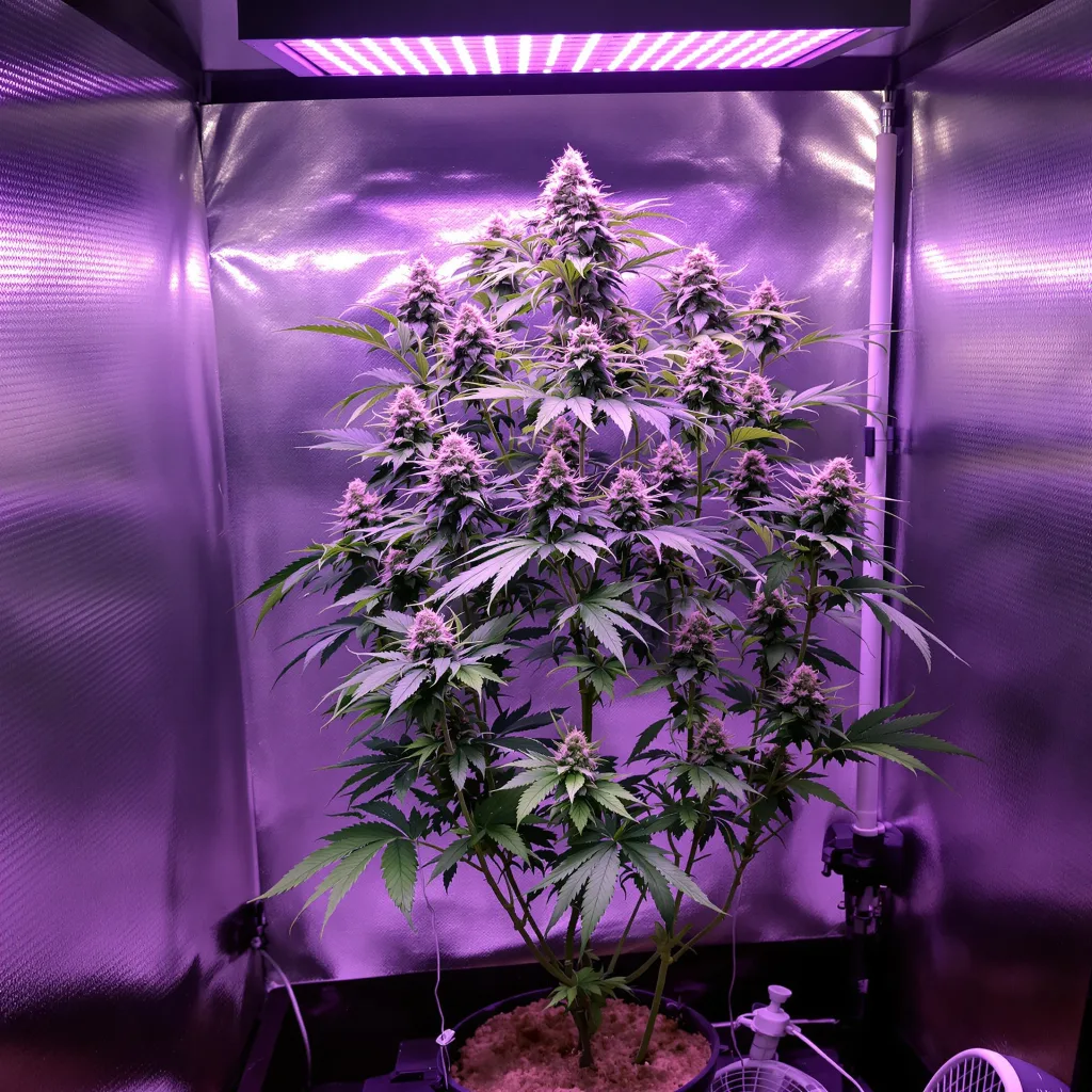 Planta de cannabis Kandy Kush en fase de floración — 60-100 cm autofloración