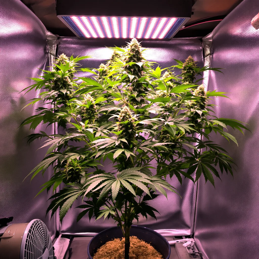 Planta de cannabis Katsu Kush en fase de floración — 90-130 cm feminizada