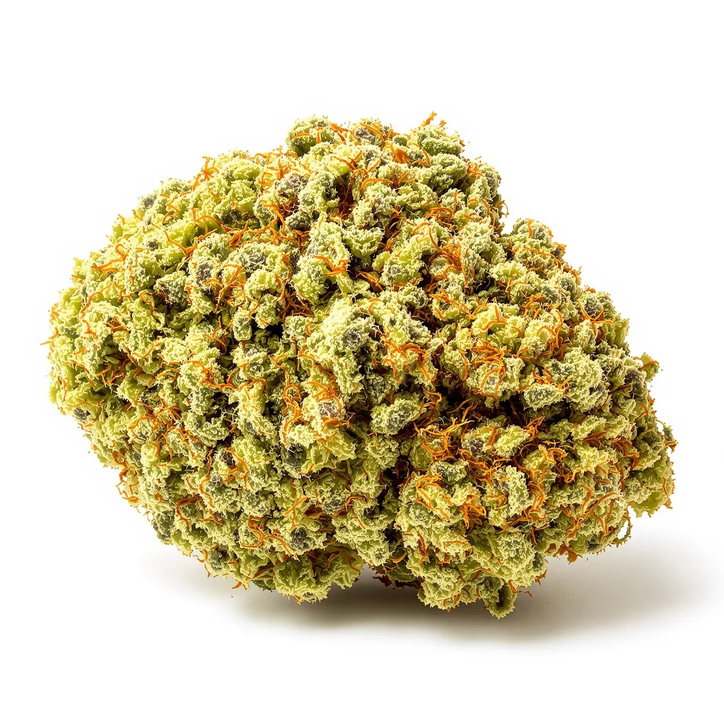 Kilimanjaro 30% indica / 70% sativa — flor con tricomas visibles