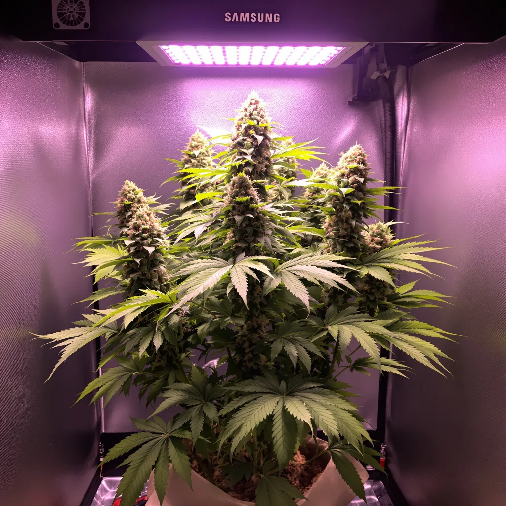 Planta de cannabis Killer Grape en fase de floración — 90-130 cm feminizada