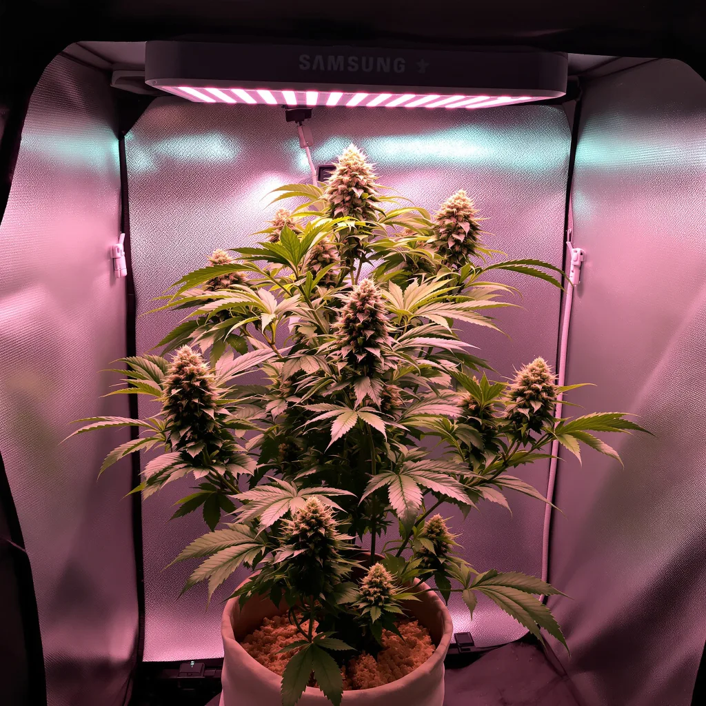 Planta de cannabis Kimbo Kush en fase de floración — 90-130 cm feminizada