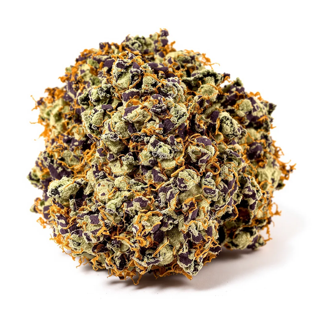 King Kong 80% indica / 20% sativa — flor con tricomas visibles