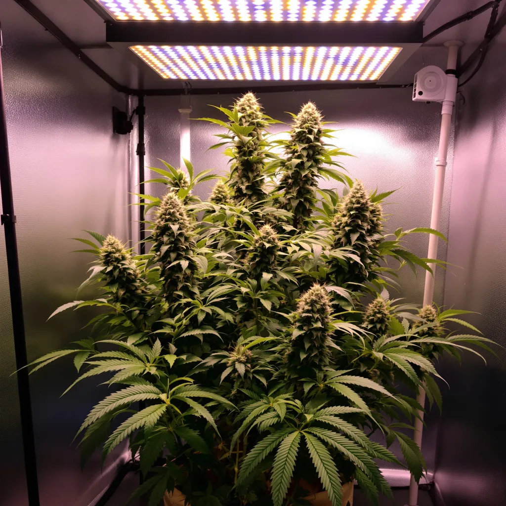 Planta de cannabis King Louis XIII en fase de floración — 90-130 cm feminizada