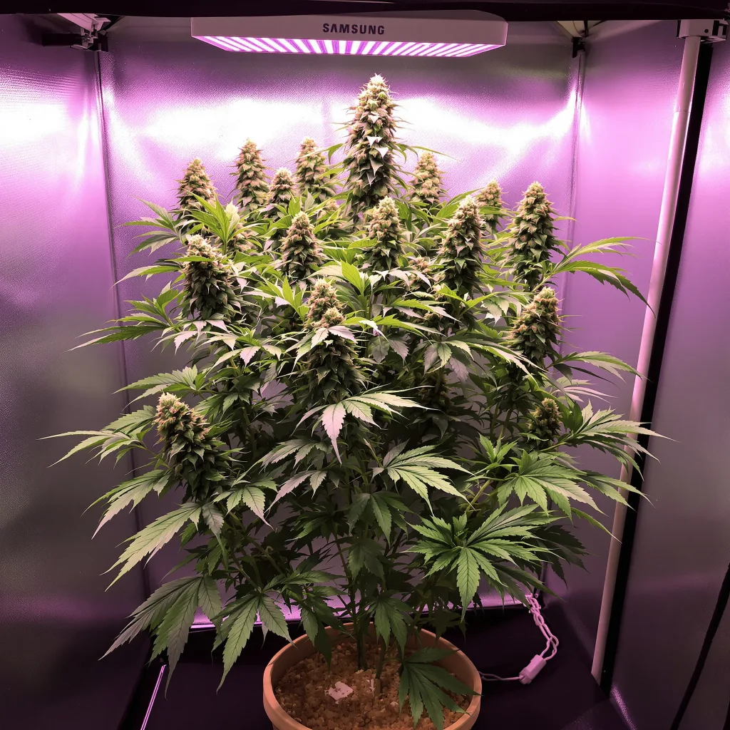 Planta de cannabis King’s Kush en fase de floración — 90-130 cm feminizada