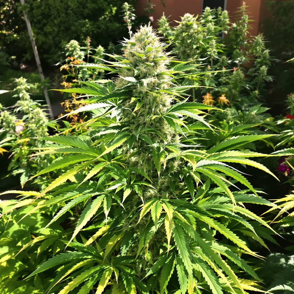 King’s Kush 75% indica / 25% sativa — flor con tricomas visibles