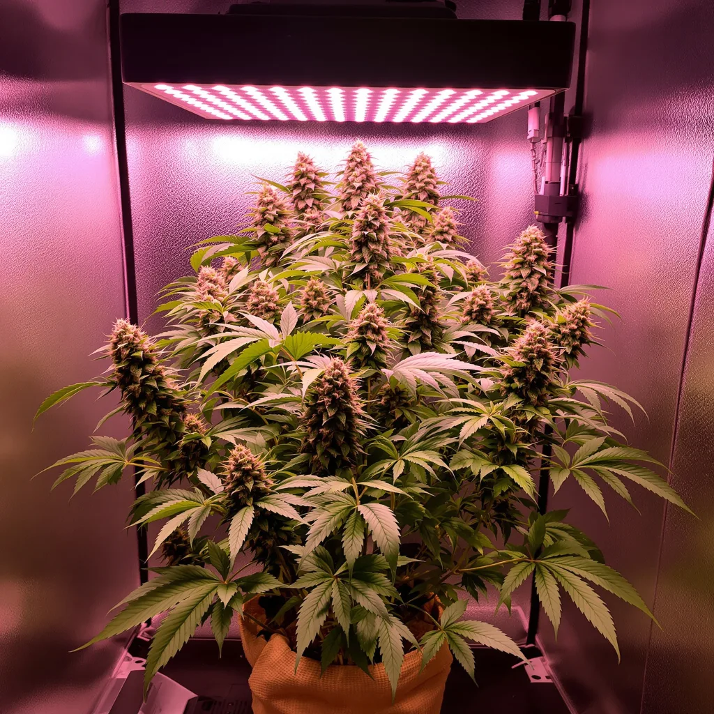 Planta de cannabis Kiwiskunk en fase de floración — 90-130 cm feminizada