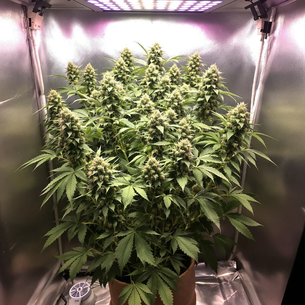 Planta de cannabis Kobain Kush en fase de floración — 120-180 cm feminizada