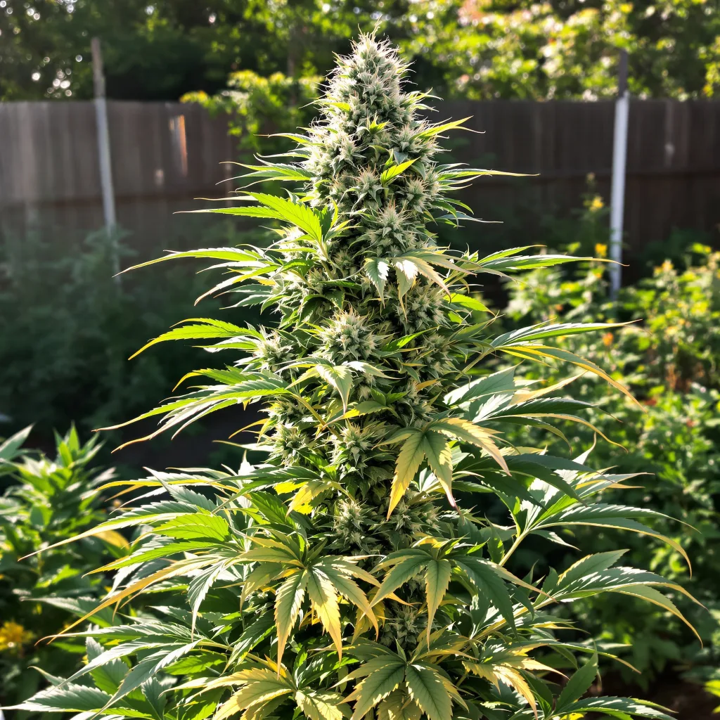 Kobain Kush 61% indica / 39% sativa — flor con tricomas visibles