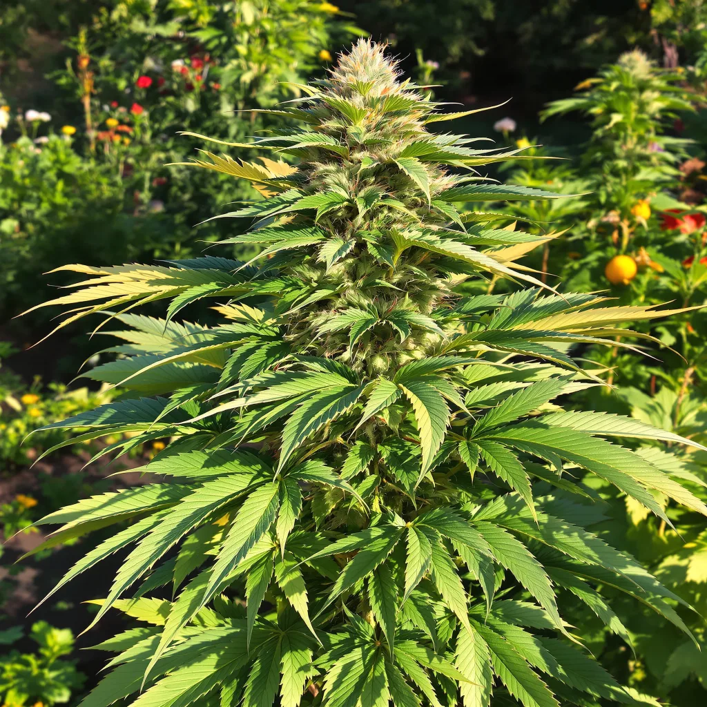 Kosher Kush 86% indica / 14% sativa — flor con tricomas visibles