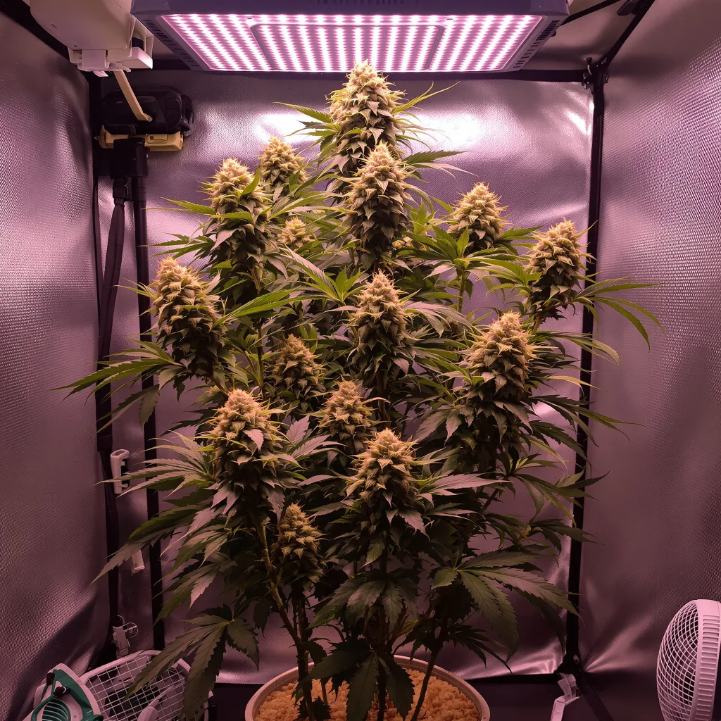 Planta de cannabis Kush Mints en fase de floración — 120-180 cm feminizada