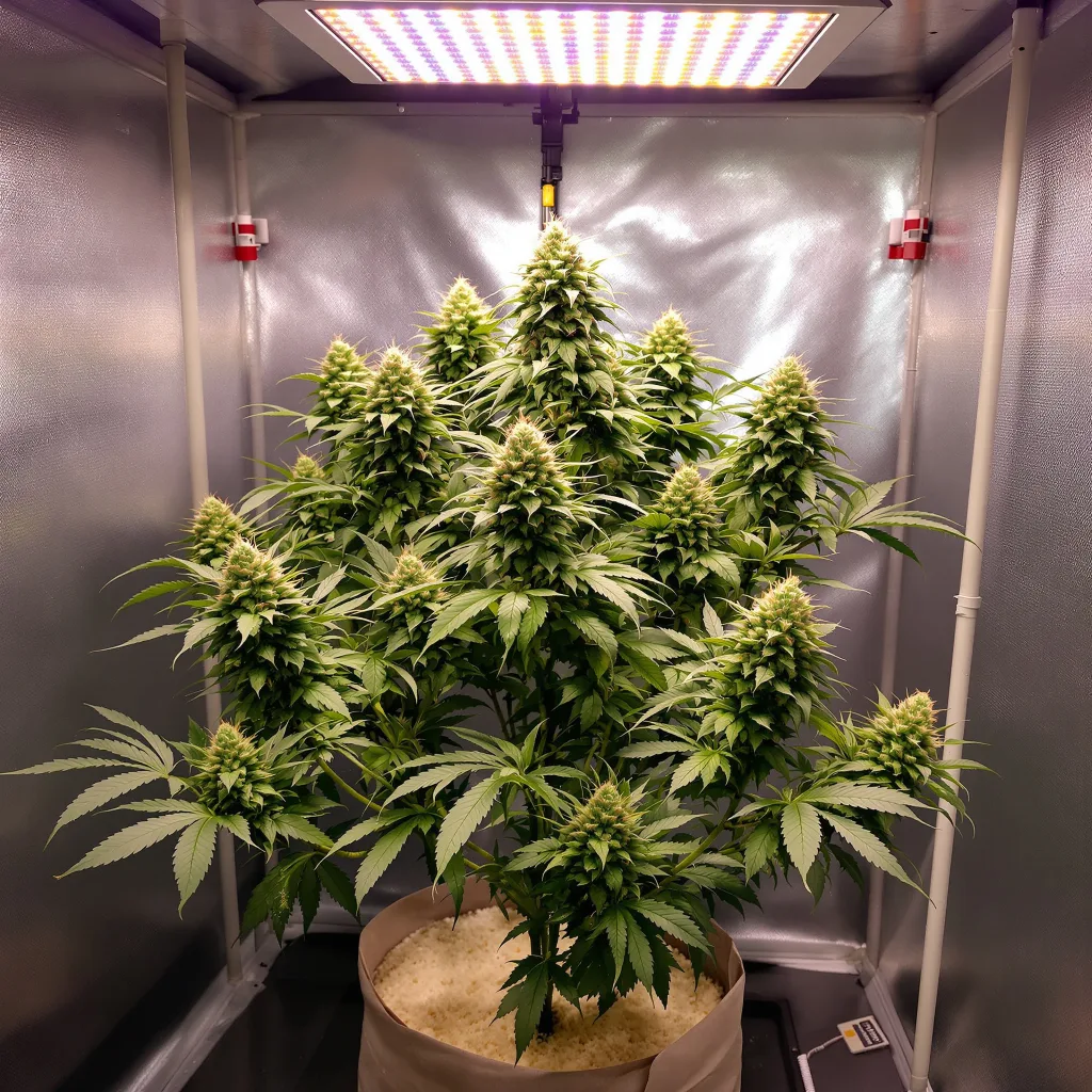 Planta de cannabis L.A. Sunshine en fase de floración — 120-180 cm feminizada