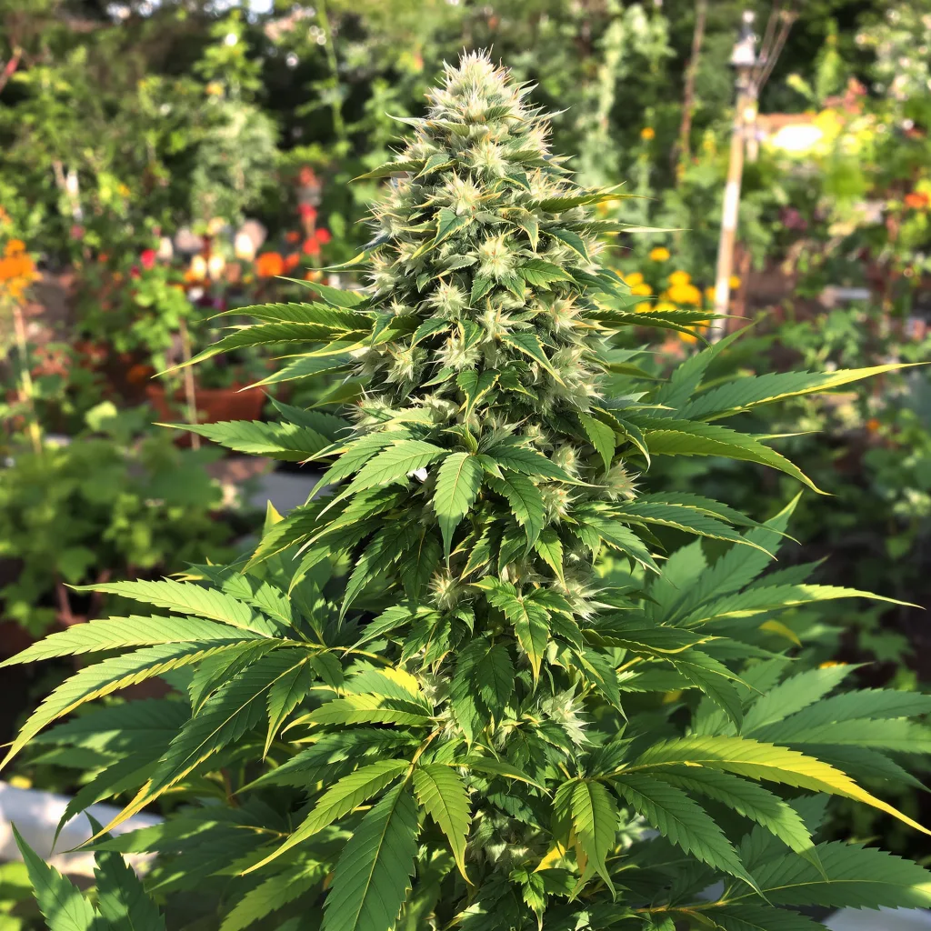 LA Ultra 72% indica / 28% sativa — flor con tricomas visibles