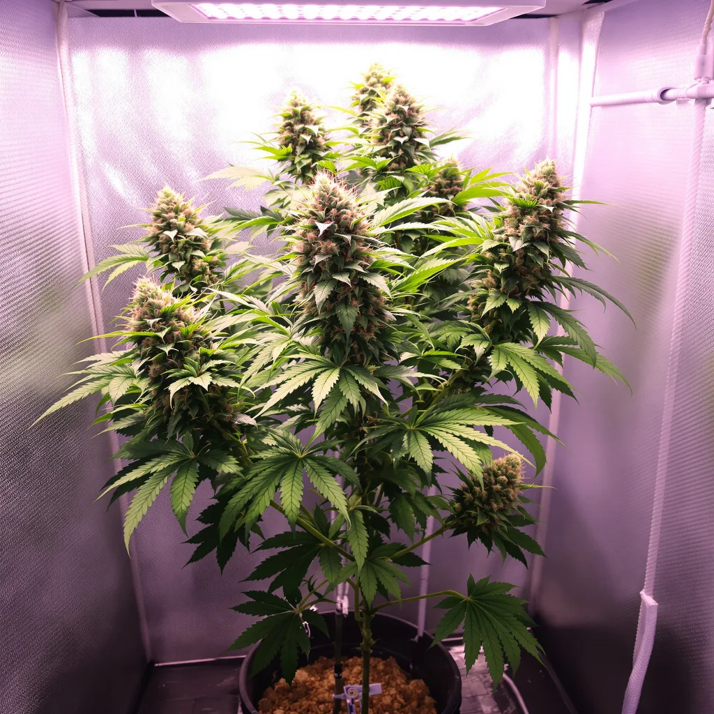 Planta de cannabis LA Woman en fase de floración — 60-100 cm autofloración