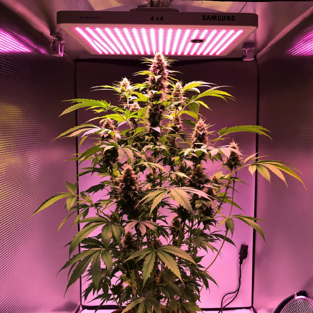 Planta de cannabis Lambo en fase de floración — 150-200 cm feminizada