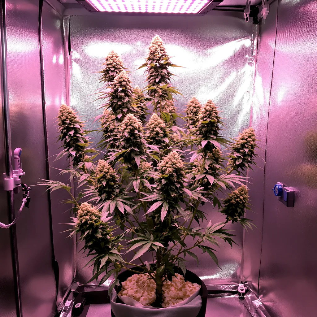 Planta de cannabis Larry OG en fase de floración — 120-180 cm feminizada