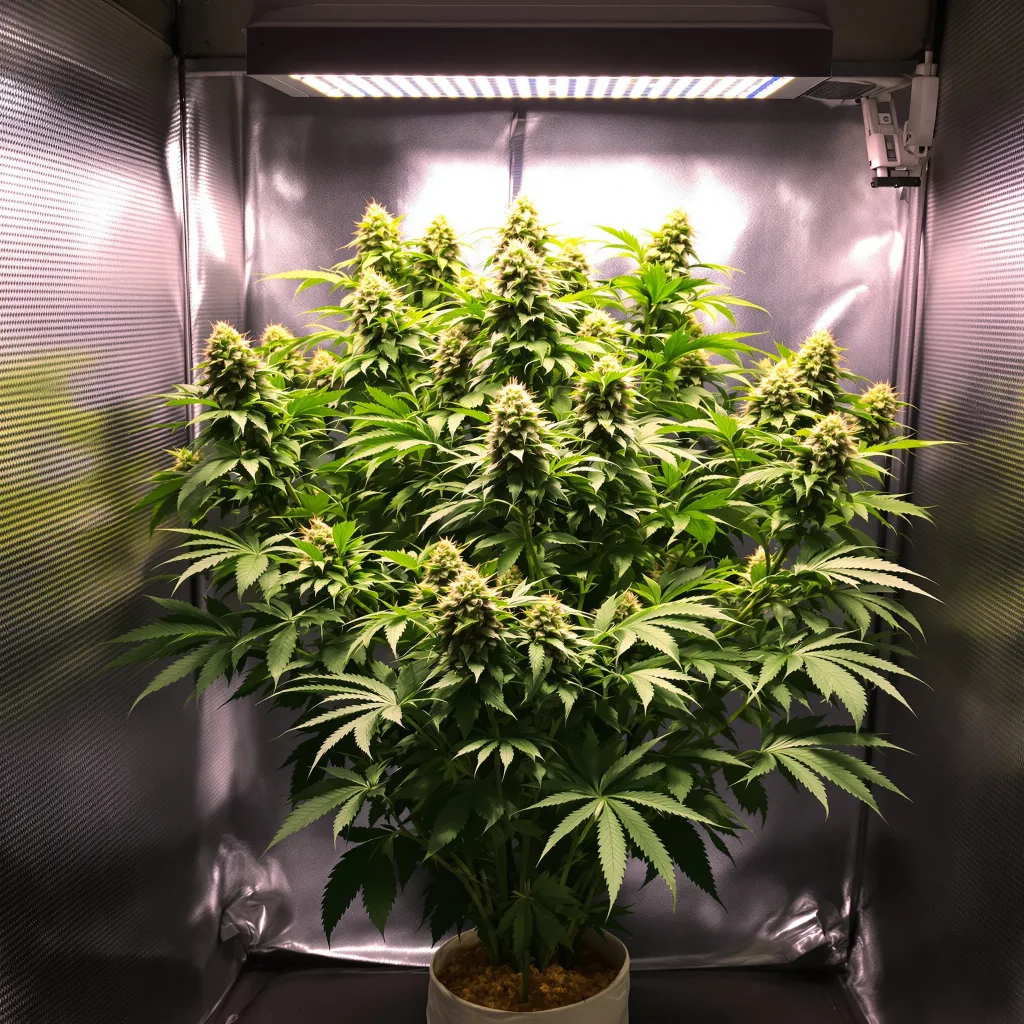 Planta de cannabis Lava Cake en fase de floración — 90-130 cm feminizada