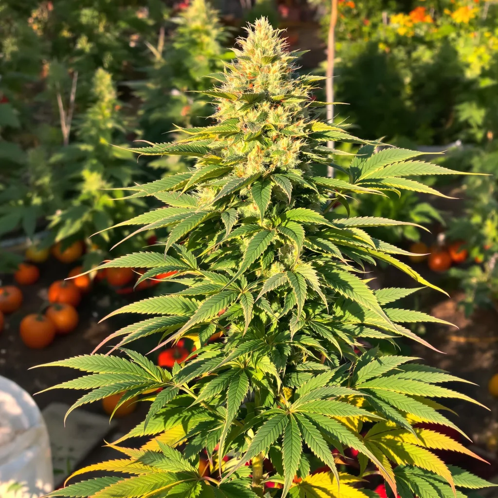 Lavender Jones 70% indica / 30% sativa — flor con tricomas visibles