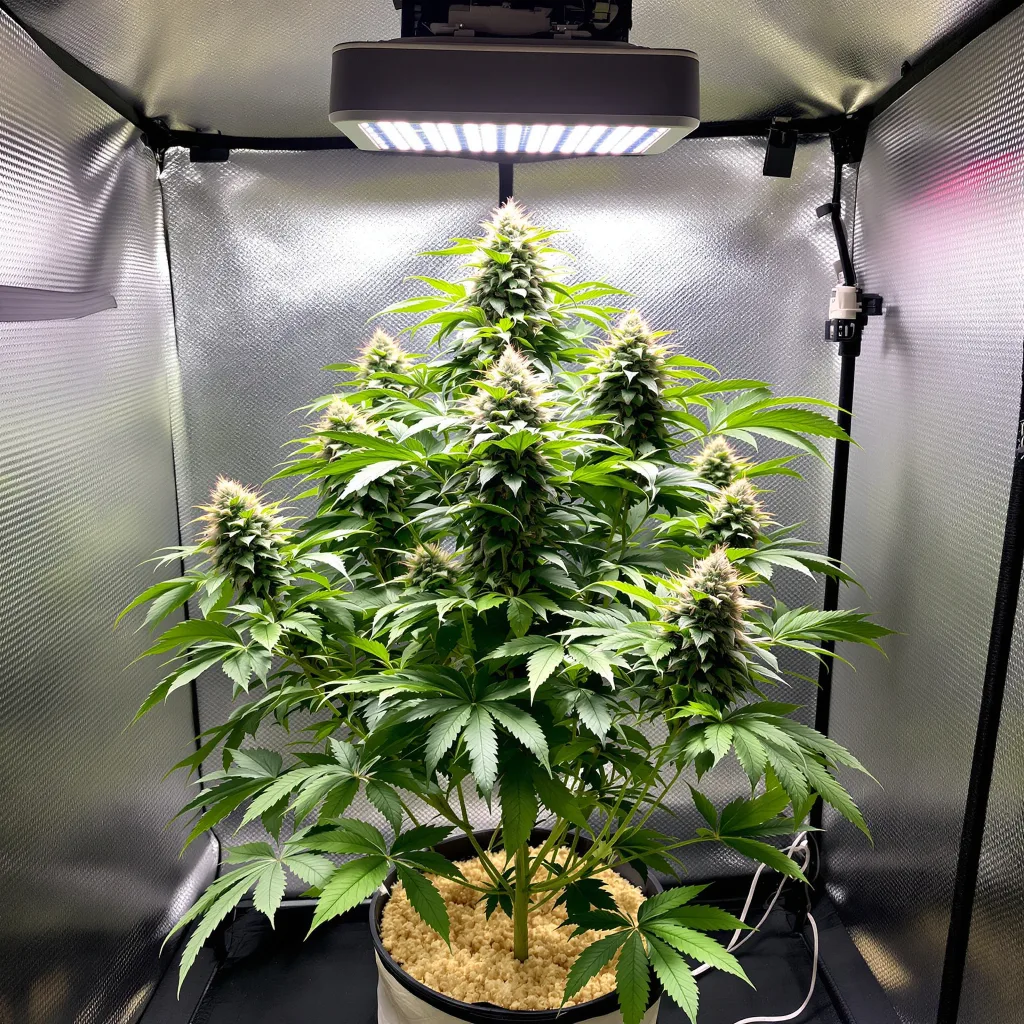 Planta de cannabis Lee Roy en fase de floración — 60-100 cm autofloración