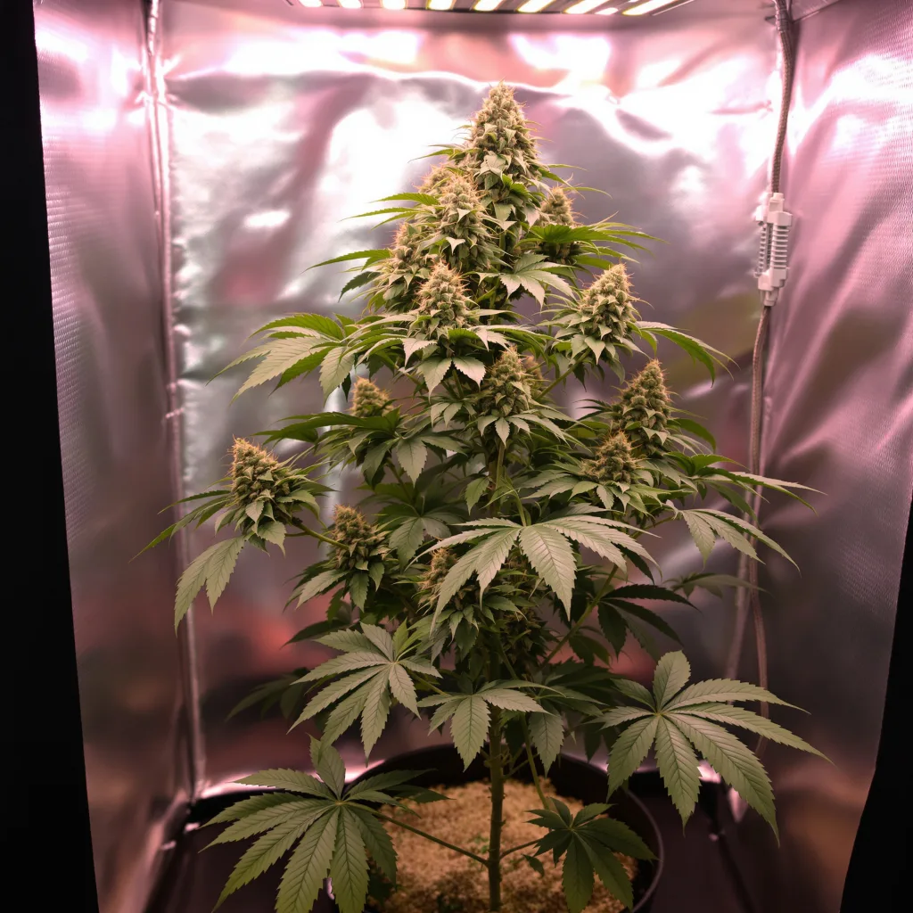 Planta de cannabis Lemon Crush en fase de floración — 90-130 cm feminizada